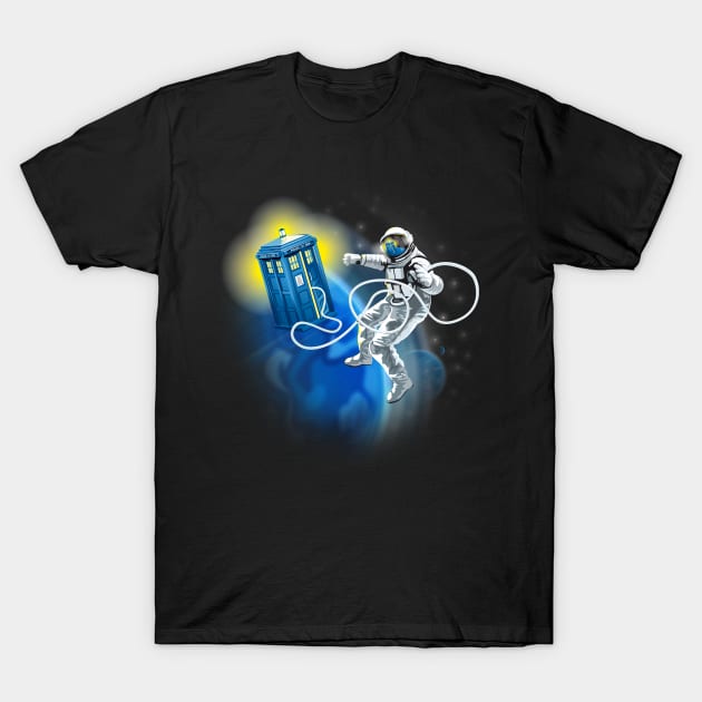 Dr Who - TOP TEN #9 (Space Walk) T-Shirt by LaughingDevil